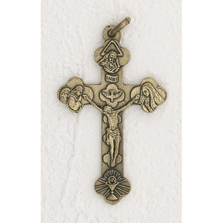 Bulk Brass Tone Trinity Cross