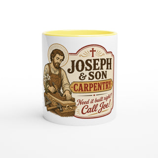 St. Joseph 'Joseph & Son Carpentry' 11 oz Mug