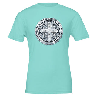 St. Benedict Medal Metallic T-Shirt - view 2