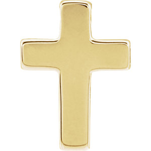 14K Gold Petite Cross Slide Pendant