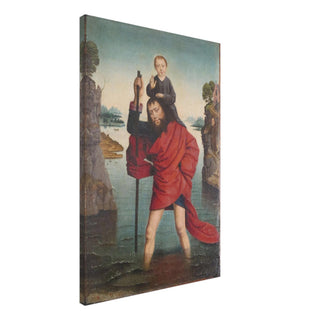 St. Christopher and the Christ Child Canvas Print - view 2