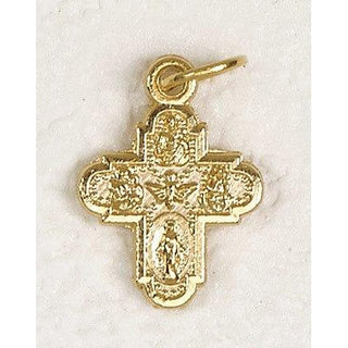 Bulk Four Way Gold Tone Bracelet Crucifix