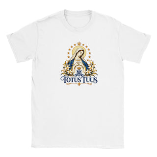 Totus Tuus Blue and Gold Marian T-Shirt - view 2
