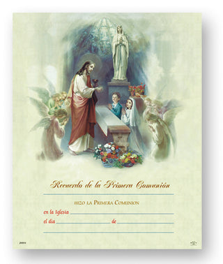 Spanish 1St Communion Cert 8X10 50-Pack