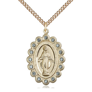 14kt Gold Miraculous Medal