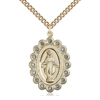 14kt Gold Miraculous Medal