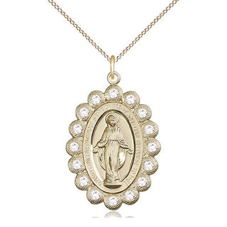14kt Gold Miraculous Medal