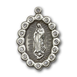 Sterling Silver Our Lady of Guadalupe Pendant
