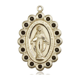 14kt Gold Miraculous Medal
