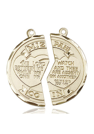 14kt Gold Miz Pah National Guard Medal
