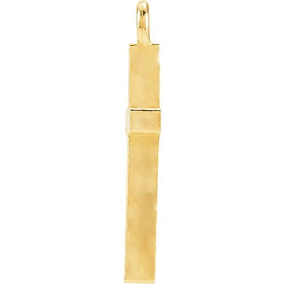 14K Yellow Posh Mommy Cross Dangle