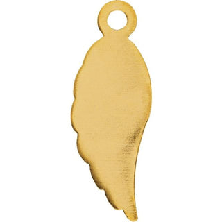 14K Yellow Posh Mommy Angel Wing Dangle