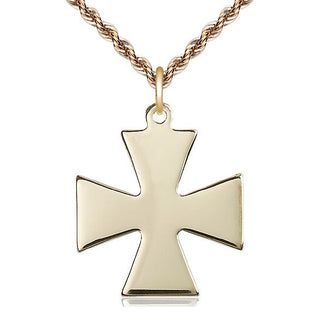 14kt Gold Surfer Cross Medal