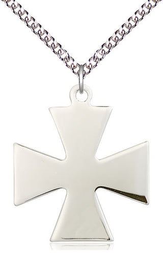 Sterling Silver Surfer Cross Medal Catholic Jewelry
