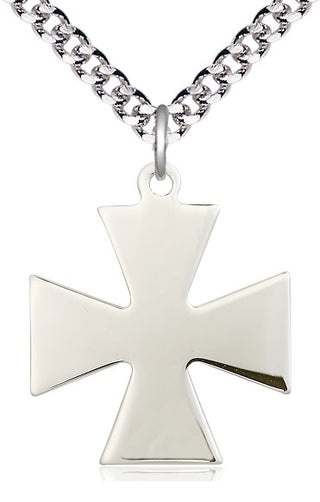 Sterling Silver Surfer Cross Medal Catholic Jewelry