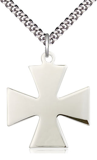 Sterling Silver Surfer Cross Medal Catholic Jewelry
