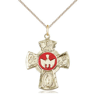 14kt Gold 5-Way Medal