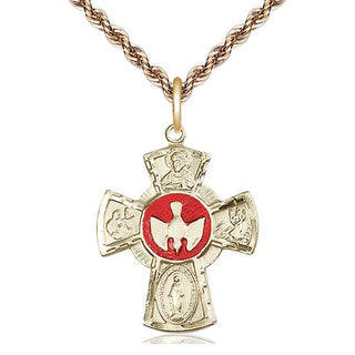 14kt Gold 5-Way Medal