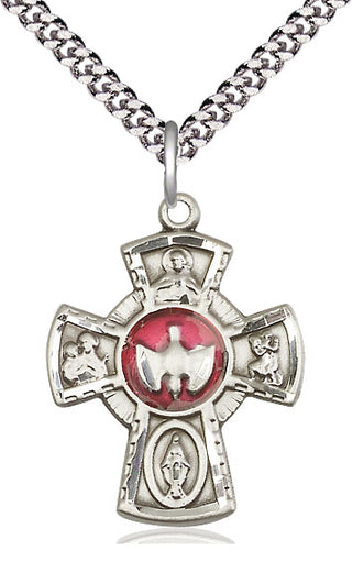 Pewter 5-Way Medal Catholic Jewelry