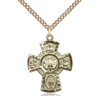 14kt Gold 5-Way Medal