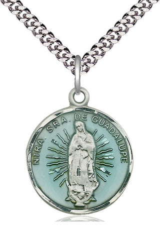Pewter Our Lady of Guadalupe Medal Catholic Jewelry