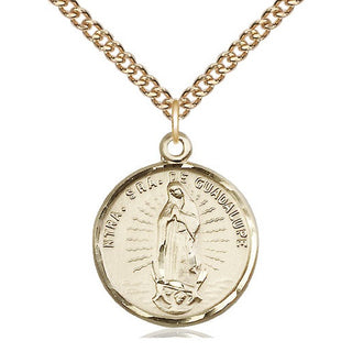 14kt Gold Our Lady of Guadalupe Medal