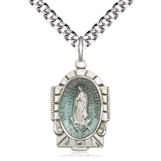 Pewter Our Lady of Guadalupe Medal Catholic Jewelry