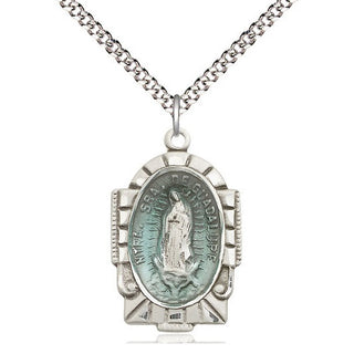 Pewter Our Lady of Guadalupe Medal Catholic Jewelry