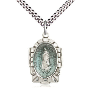 Sterling Silver Our Lady of Guadalupe Medal Catholic Jewelry