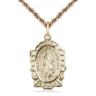 14kt Gold Filled Our Lady of Guadalupe Medal Catholic Jewelry