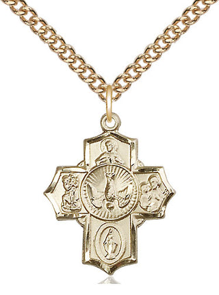 14kt Gold 5-Way Medal