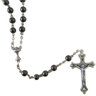 Hematite First Communion Rosaries
