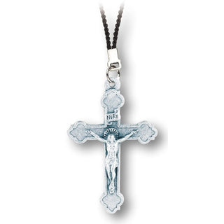 10-Pack - 2" Crucifix On Black Cord