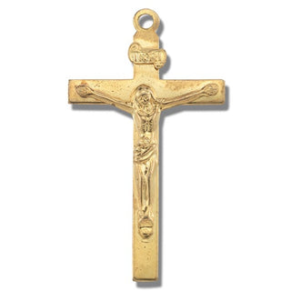 Gold 2 1/4" Crucifix 25-Pack