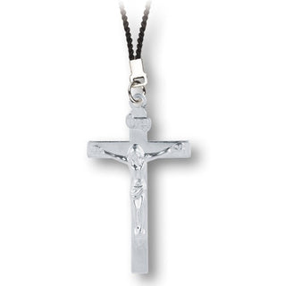 10-Pack - 2" Crucifix On Black Cord