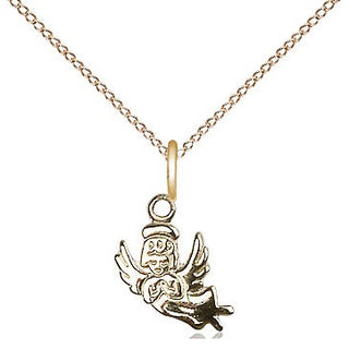 14kt Gold Guardian Angel Medal