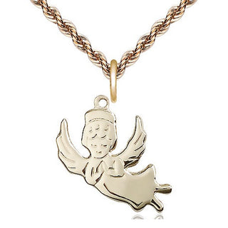 14kt Gold Angel Medal
