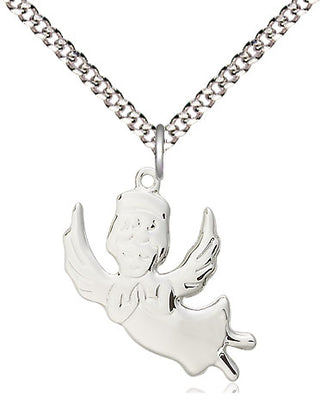 Sterling Silver Angel Medal Religious Jewelry