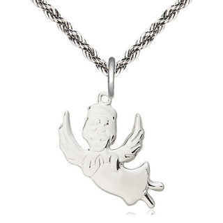 Sterling Silver Angel Medal Religious Jewelry