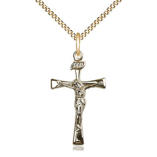 14kt Gold Filled Maltese Crucifix Medal Catholic Jewelry