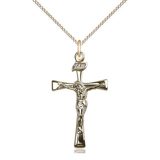 14kt Gold Filled Maltese Crucifix Medal Catholic Jewelry