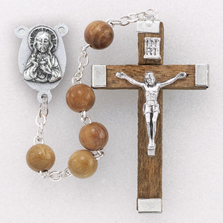 Olive Round Wood Rosary