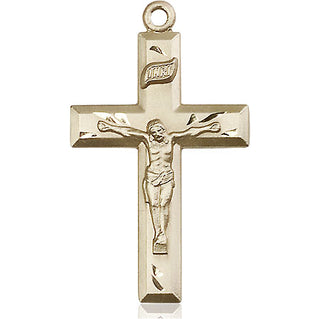 14kt Gold Crucifix Medal