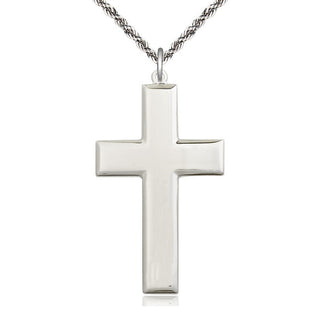 Sterling Silver Cross Medal Catholic Jewelry
