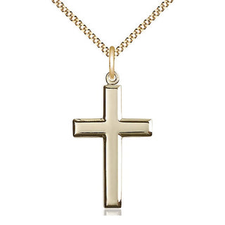 14kt Gold Filled Cross Medal Catholic Jewelry