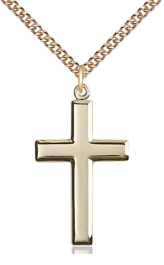 14kt Gold Filled Cross Medal Catholic Jewelry