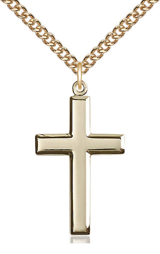 14kt Gold Filled Cross Medal Catholic Jewelry