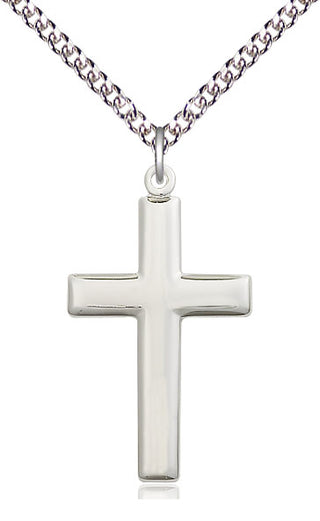 Sterling Silver Cross Medal Catholic Jewelry