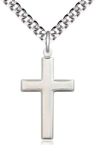 Sterling Silver Cross Medal Catholic Jewelry