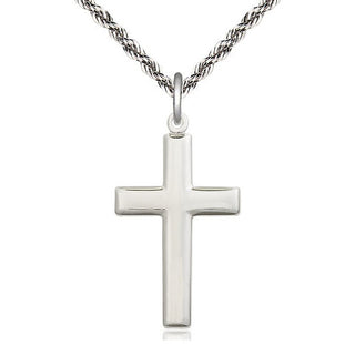 Sterling Silver Cross Medal Catholic Jewelry